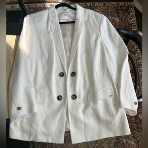 Calvin Klein women’s white blazer size 24